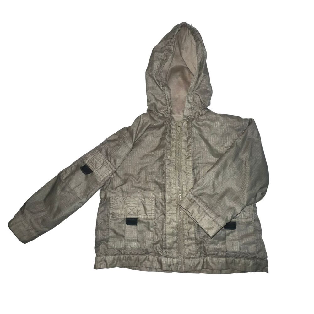Vintage Small Steps Raincoat 24 Month Infants Green Y2K Outdoor Gorpcore Jacket